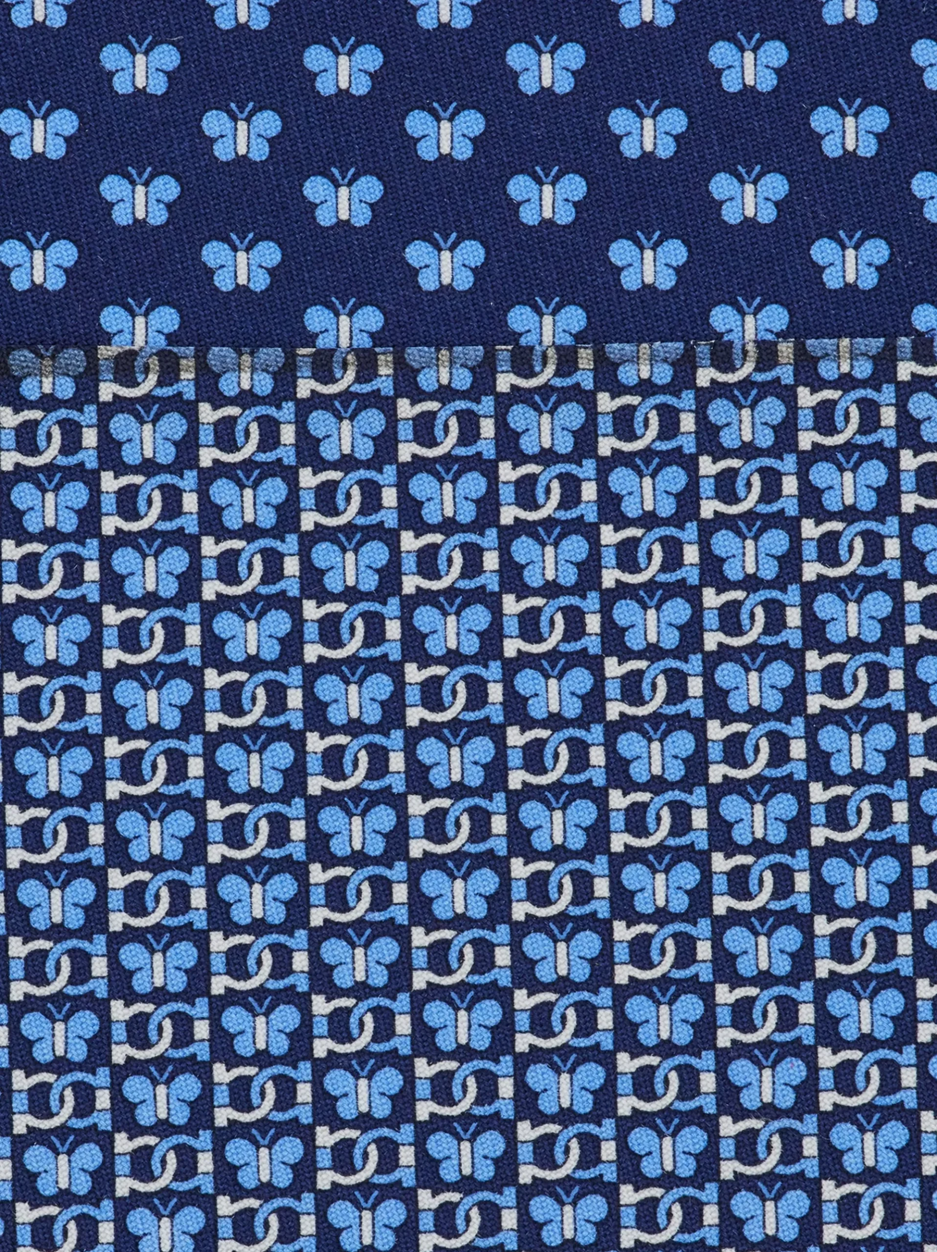 Butterfly print silk tie - Men