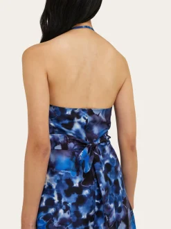 Carnation print wrap dress - Women