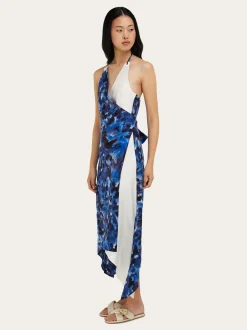 Carnation print wrap dress - Women