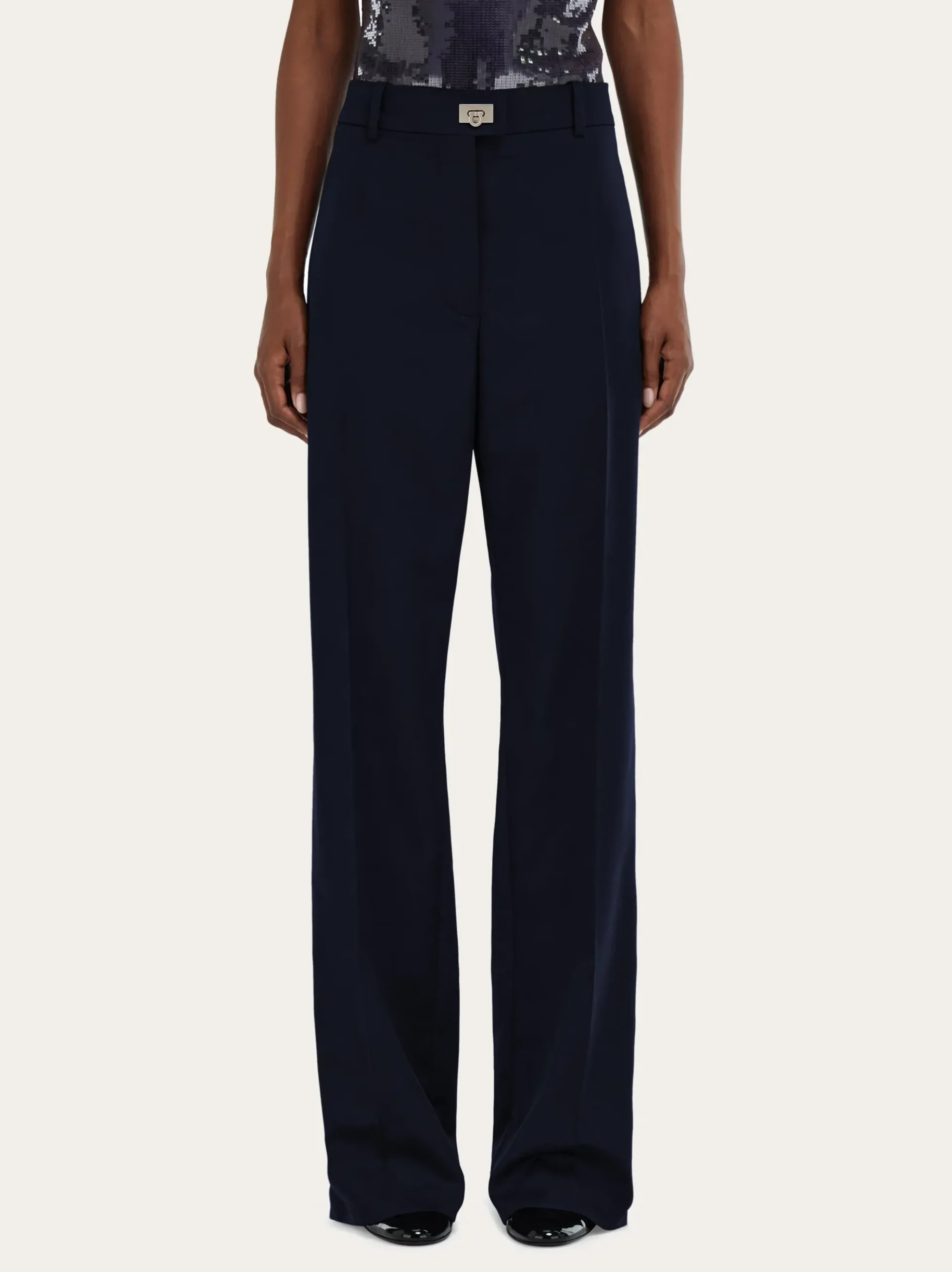 Cashmere blend tailored trouser - Women