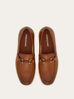 Casual loafer with Gancini ornament - Men