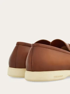 Casual loafer with Gancini ornament - Men