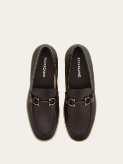 Casual loafer with Gancini ornament - Men