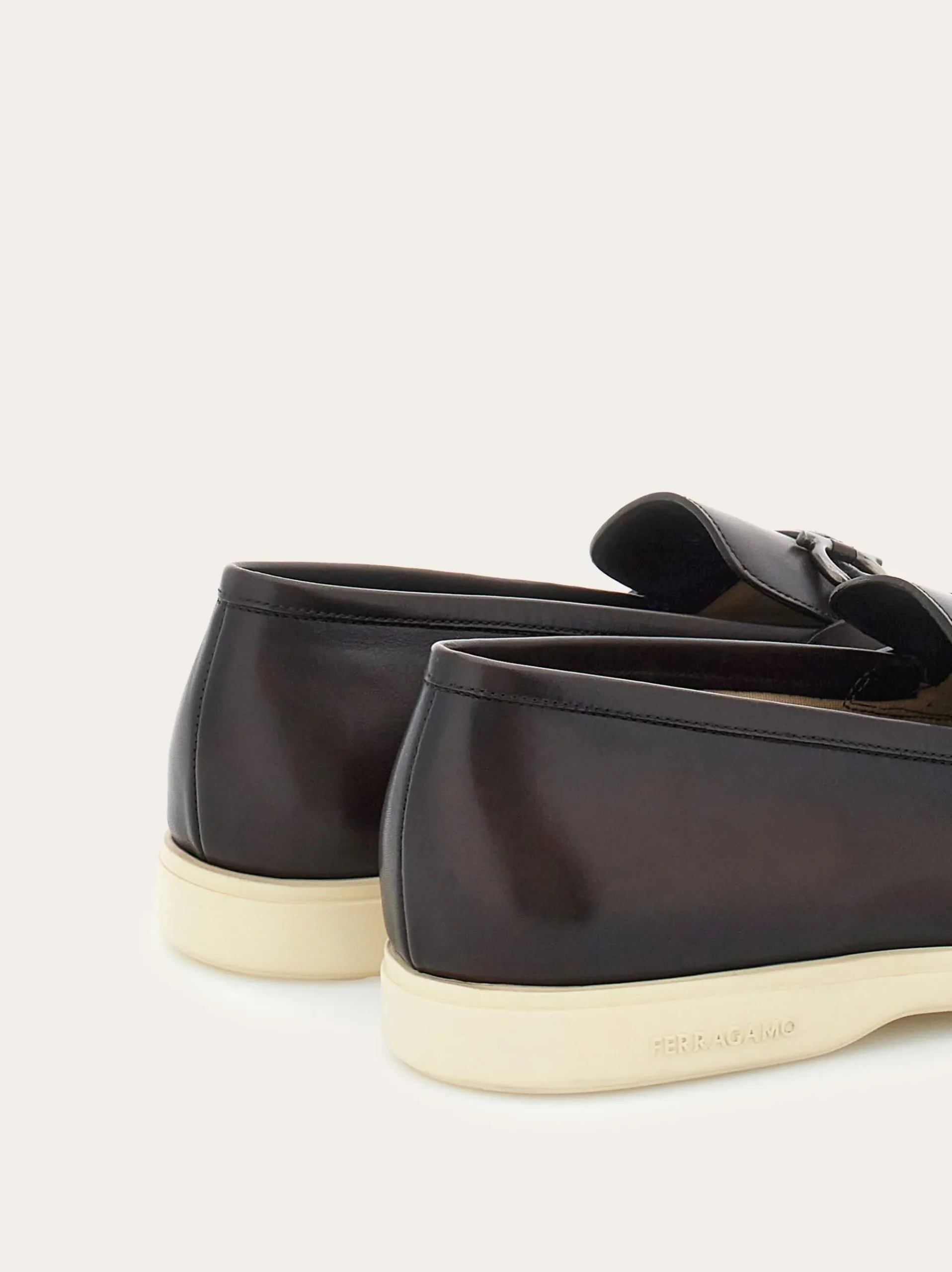 Casual loafer with Gancini ornament - Men
