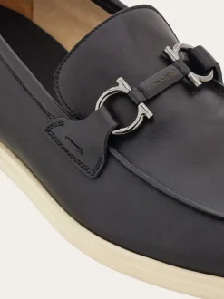Casual loafer with Gancini ornament - Men