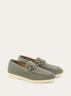 Casual loafer with Gancini ornament - Men