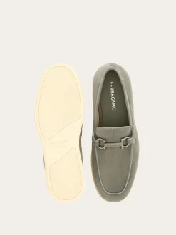 Casual loafer with Gancini ornament - Men