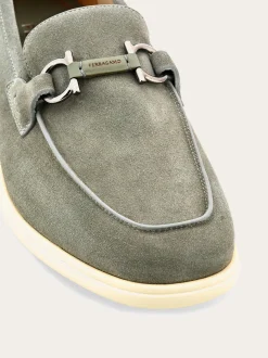 Casual loafer with Gancini ornament - Men