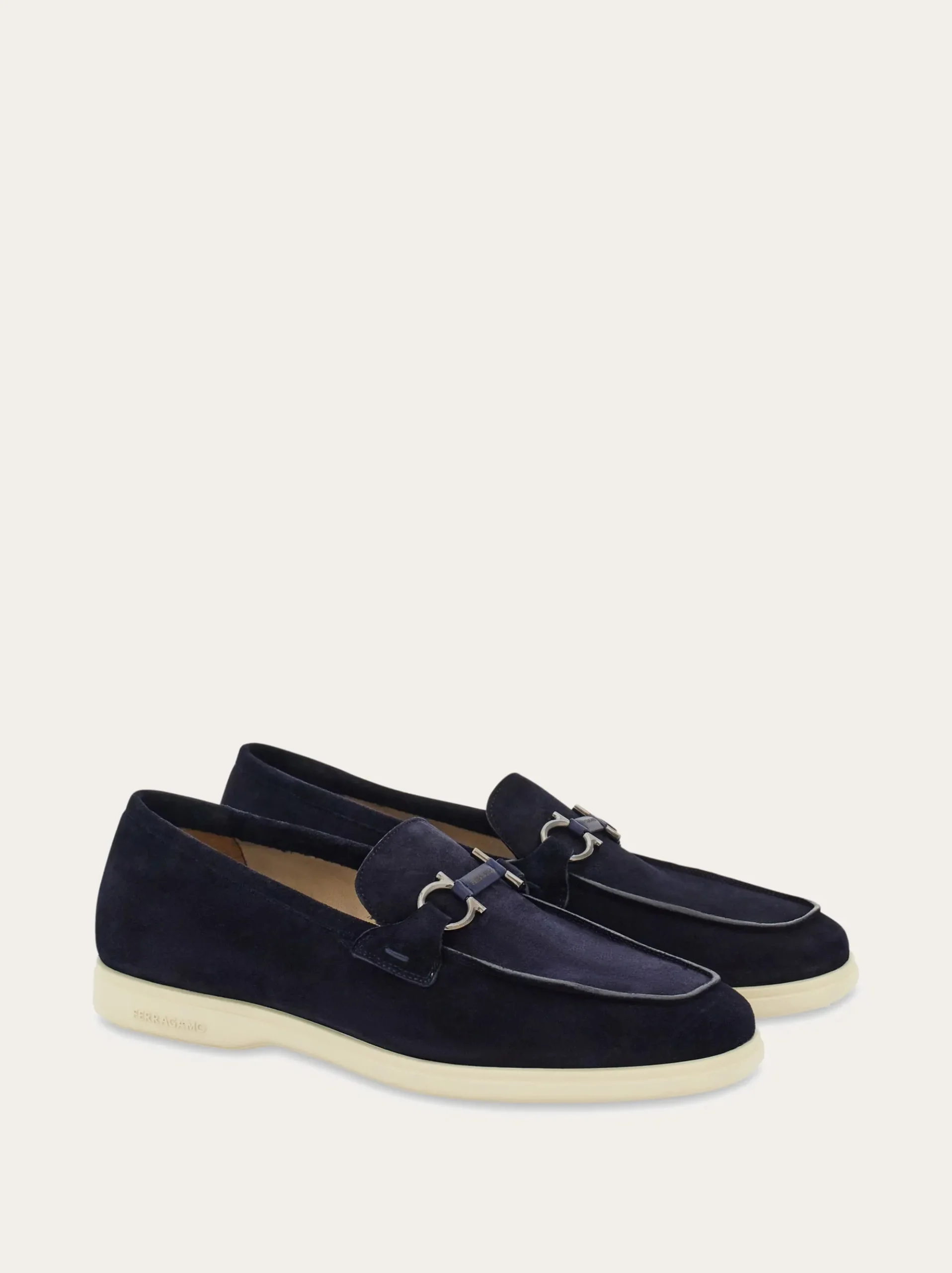 Casual loafer with Gancini ornament - Men