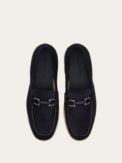 Casual loafer with Gancini ornament - Men