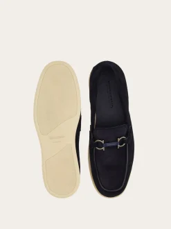 Casual loafer with Gancini ornament - Men