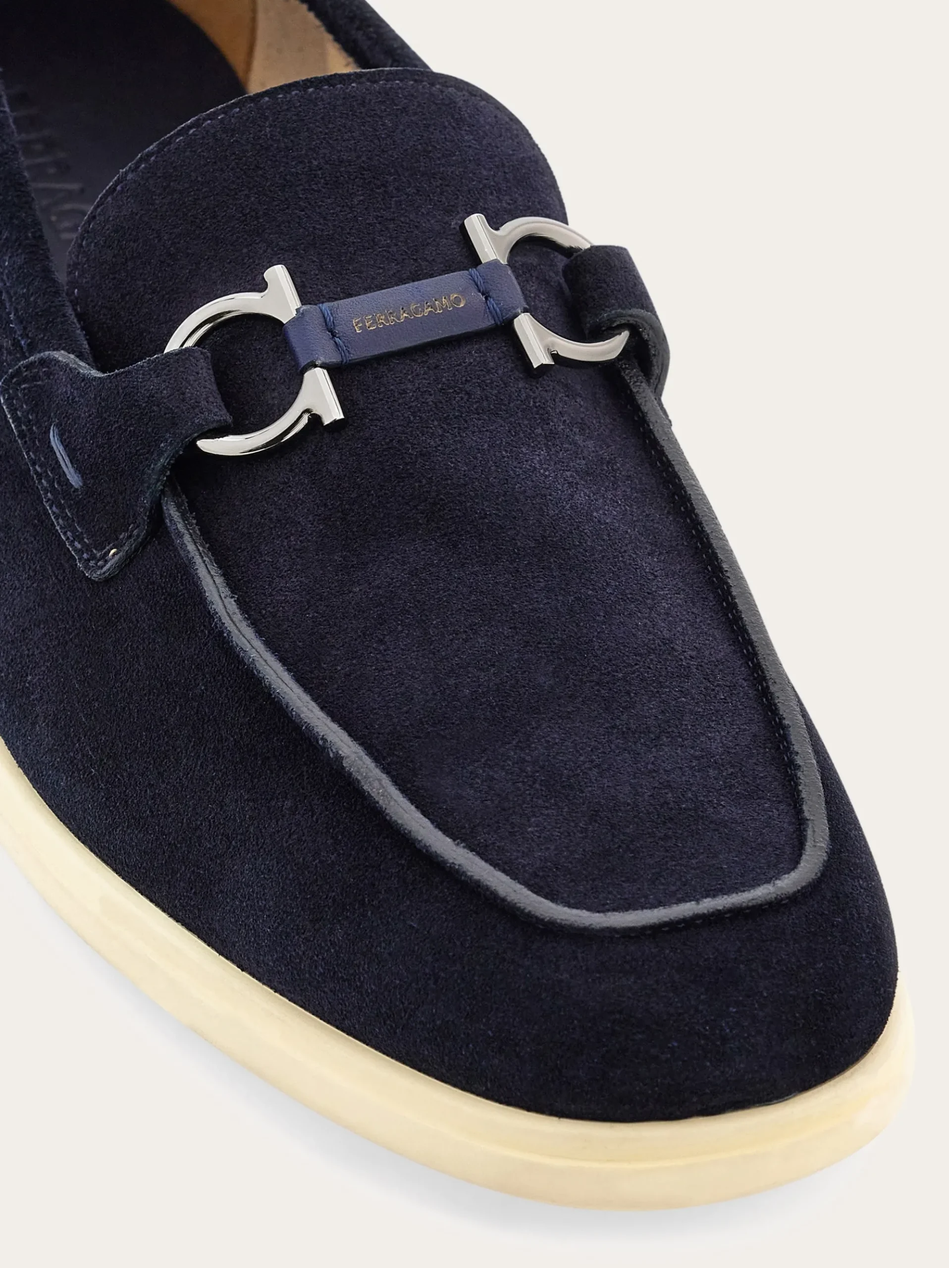 Casual loafer with Gancini ornament - Men