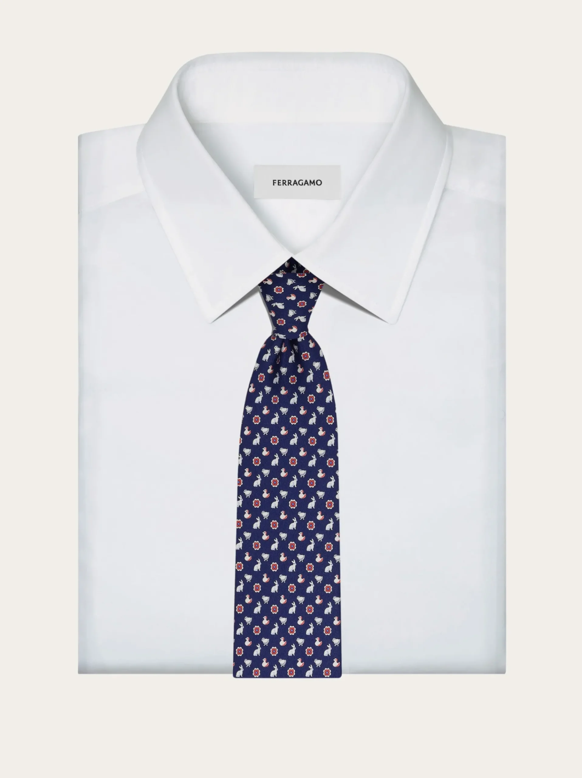 Charms print silk tie - Men