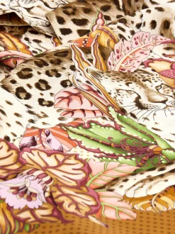 Cheetahs print silk bandeau - Women