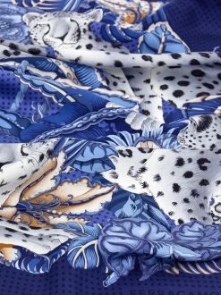 Cheetahs print silk scarf - Women