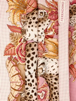 Cheetahs print silk scarf - Women