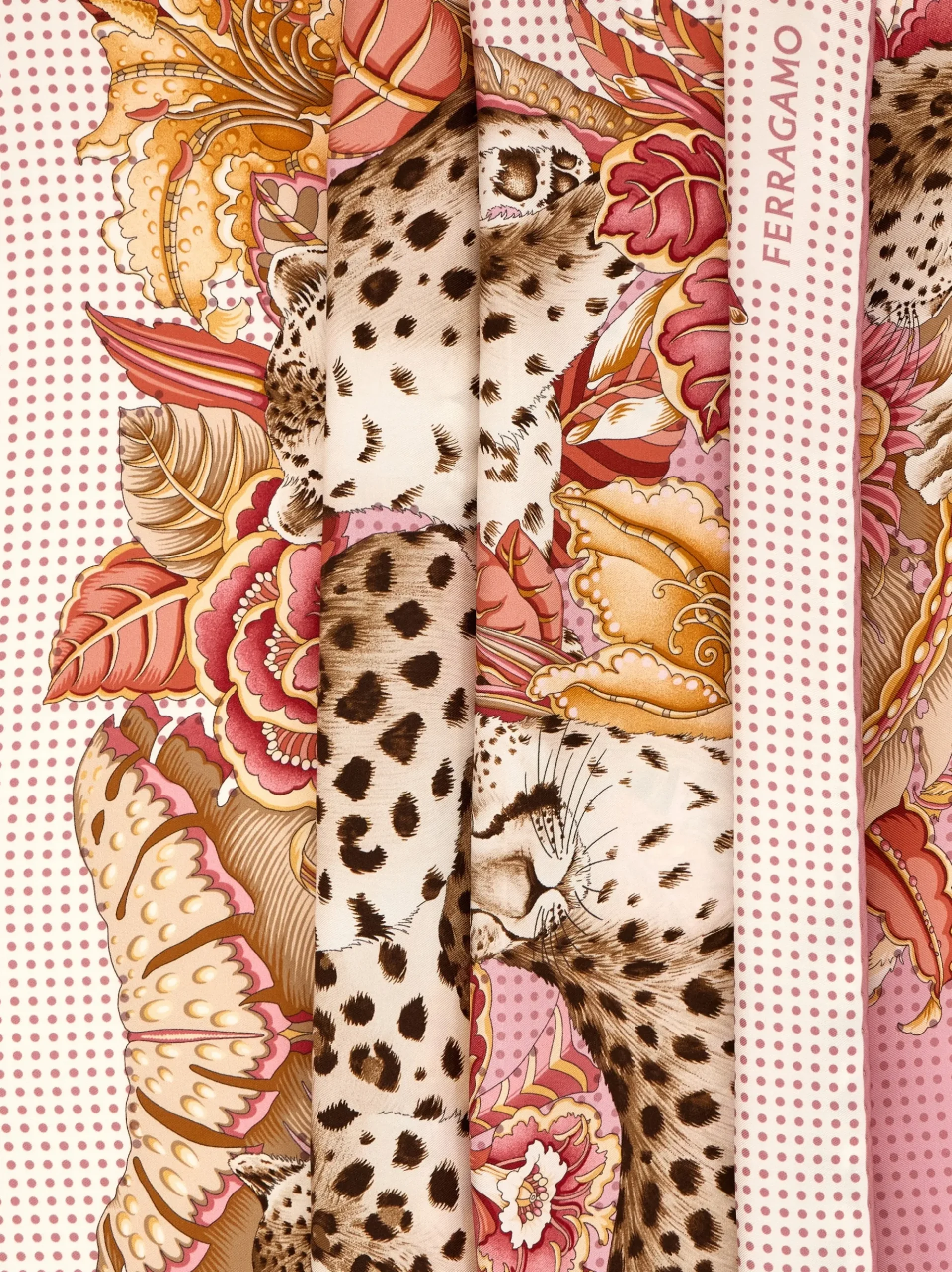 Cheetahs print silk scarf - Women