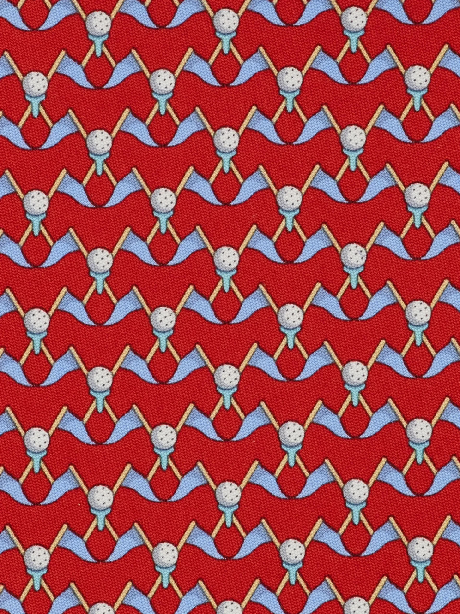 Club print silk tie - Men