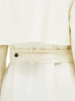 Coated linen trench - Women