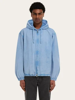 Cotton and silk blouson - Men