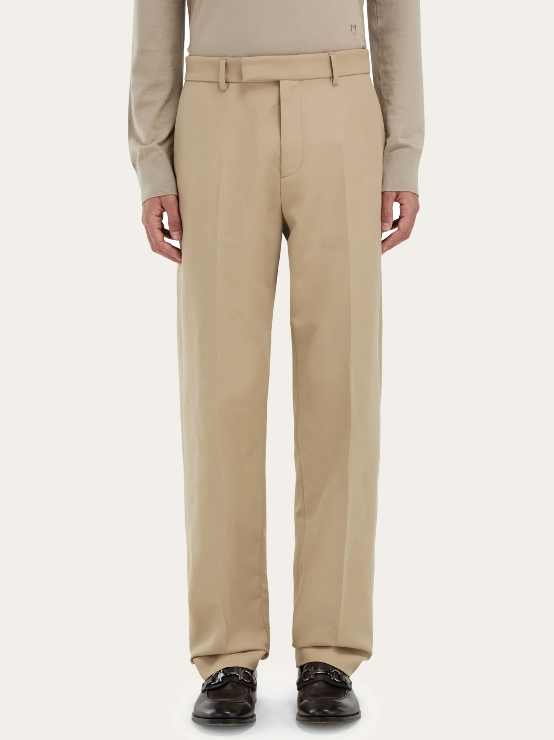 Cotton cashmere chinos - Men
