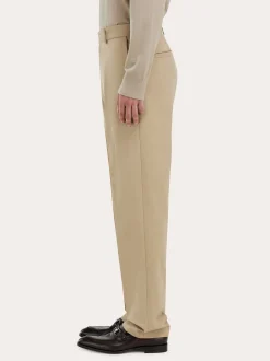 Cotton cashmere chinos - Men