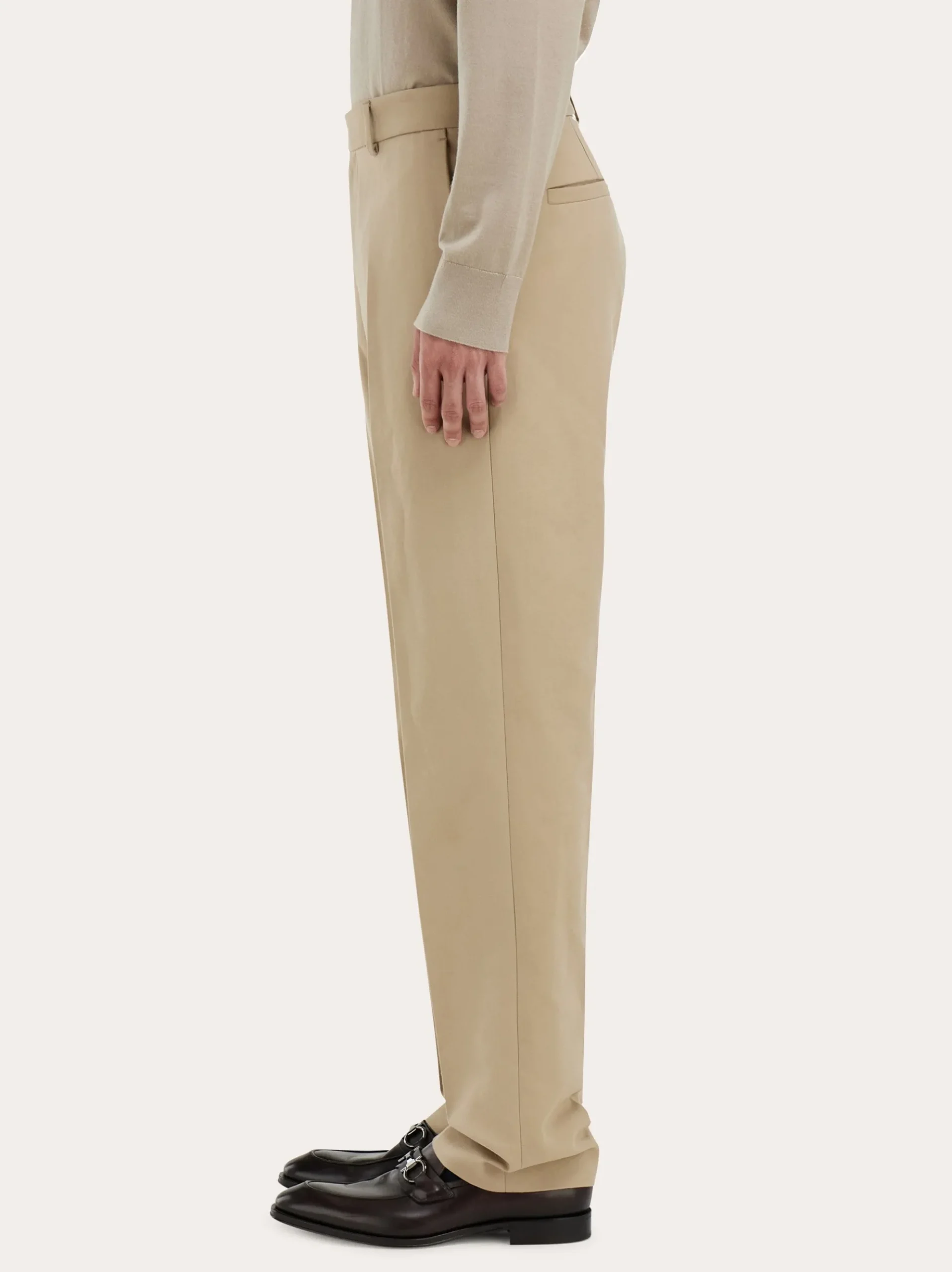 Cotton cashmere chinos - Men