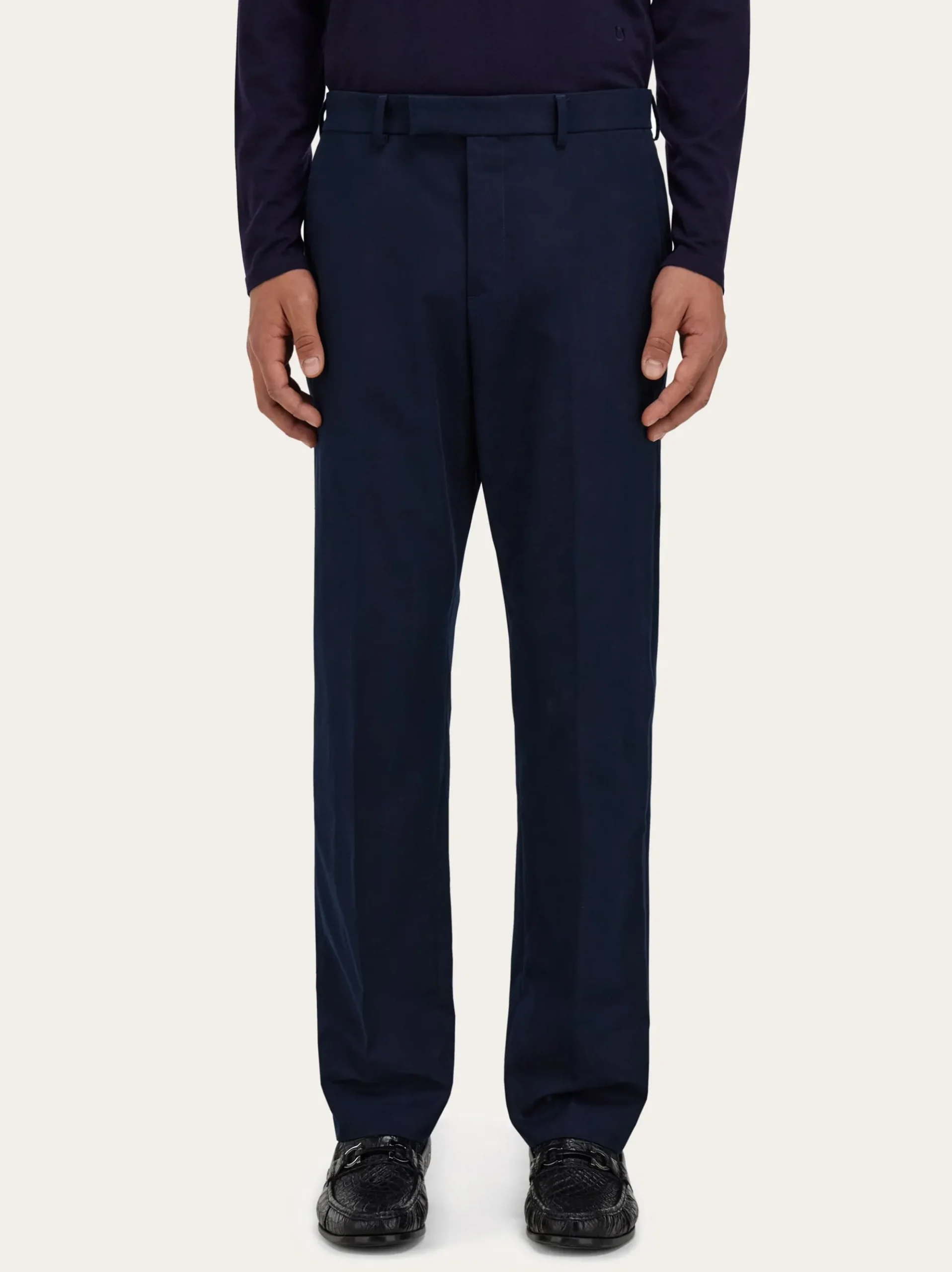 Cotton cashmere chinos - Men