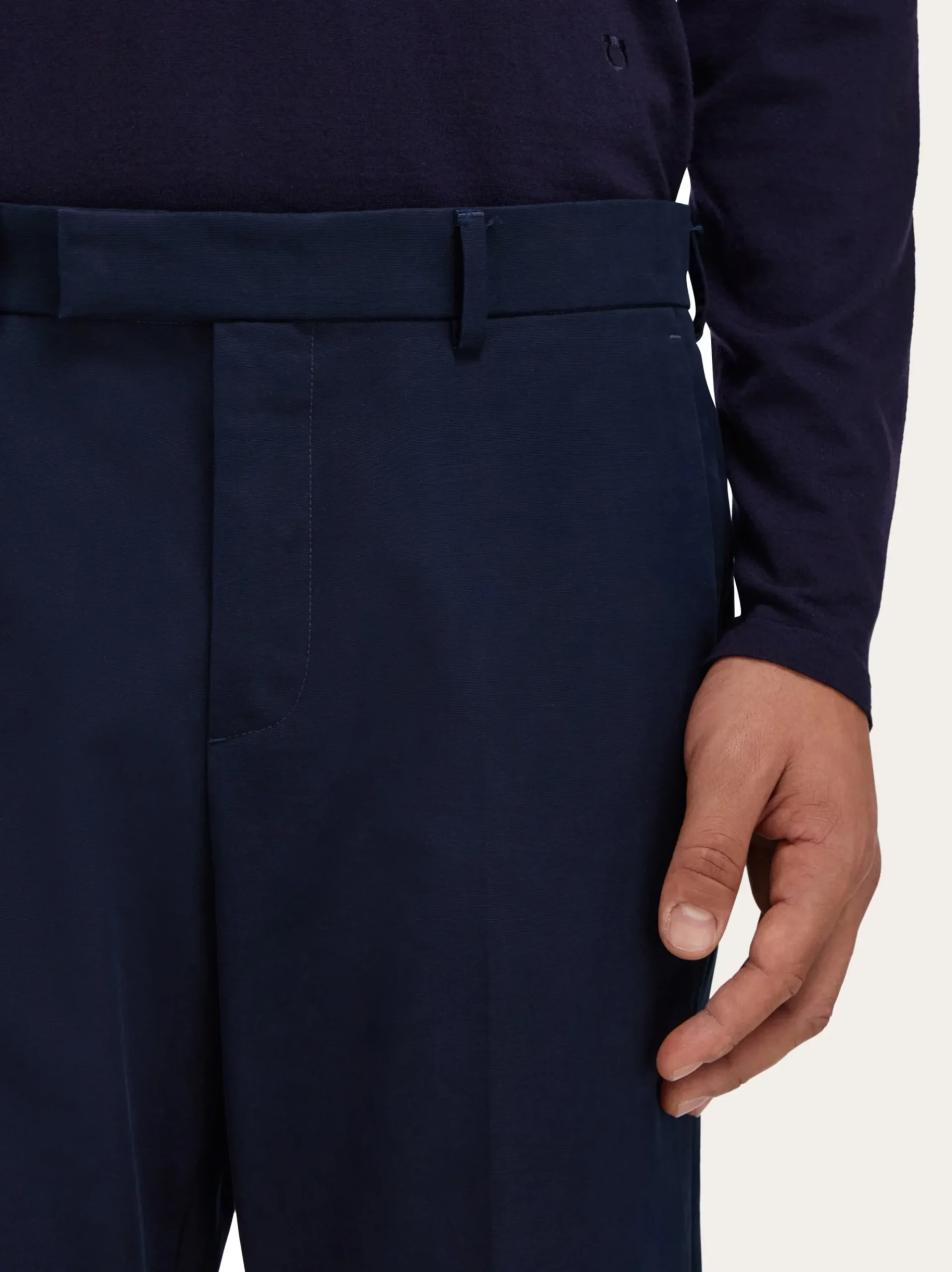 Cotton cashmere chinos - Men