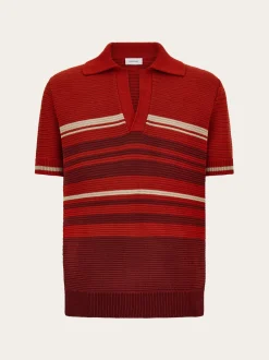 Cotton knit polo shirt - Men