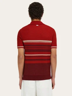 Cotton knit polo shirt - Men