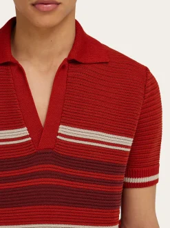 Cotton knit polo shirt - Men