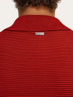 Cotton knit polo shirt - Men