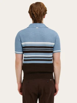 Cotton knit polo shirt - Men