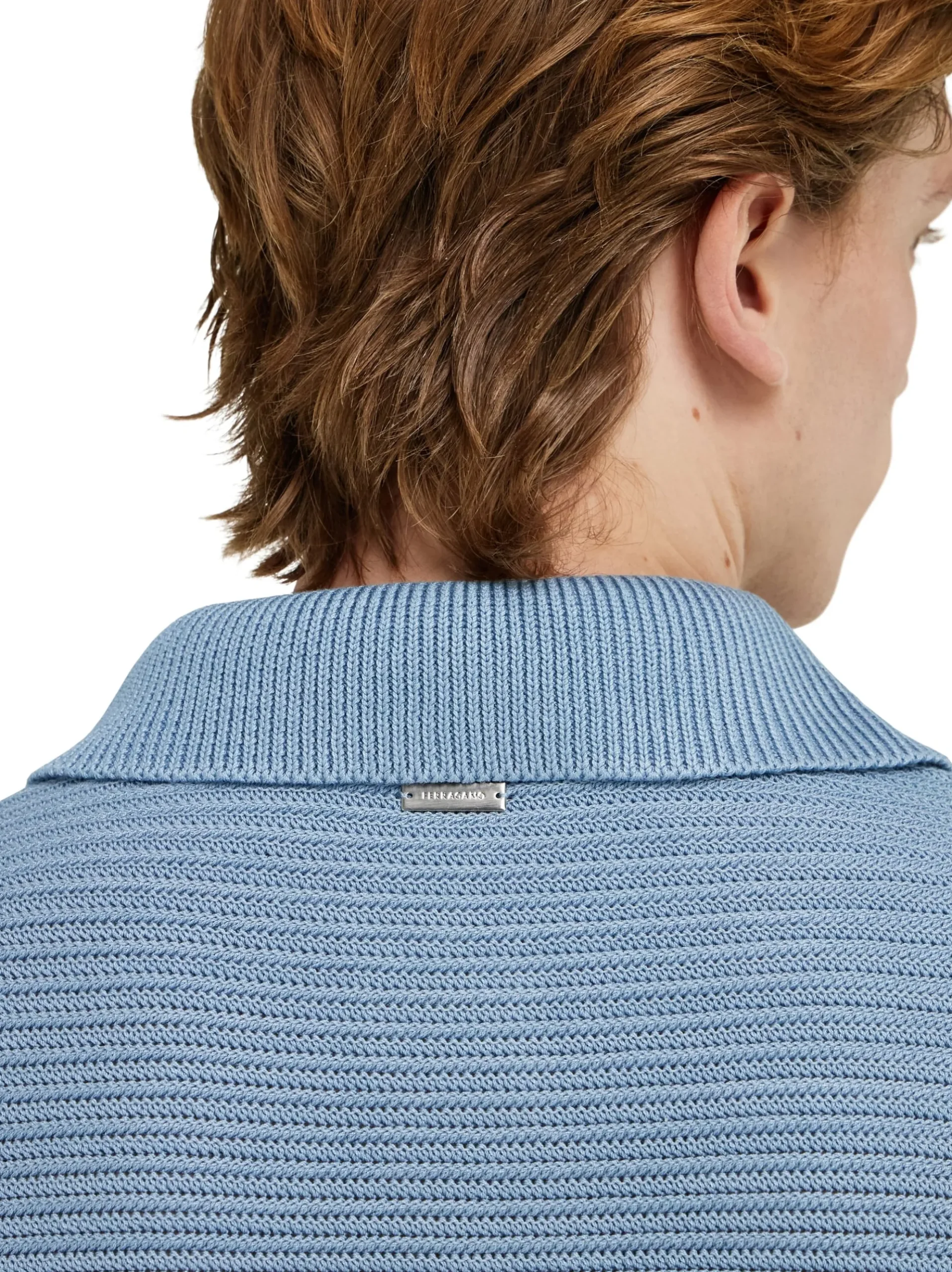 Cotton knit polo shirt - Men