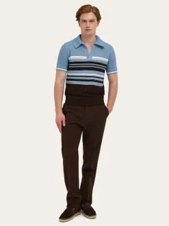 Cotton knit polo shirt - Men