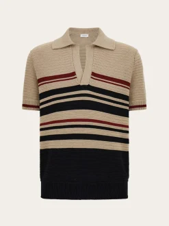 Cotton knit polo shirt - Men