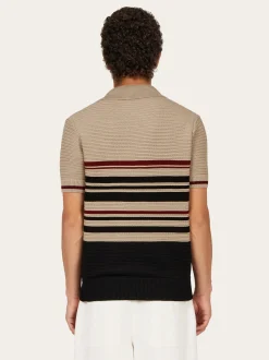 Cotton knit polo shirt - Men