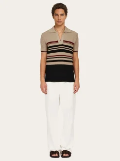 Cotton knit polo shirt - Men