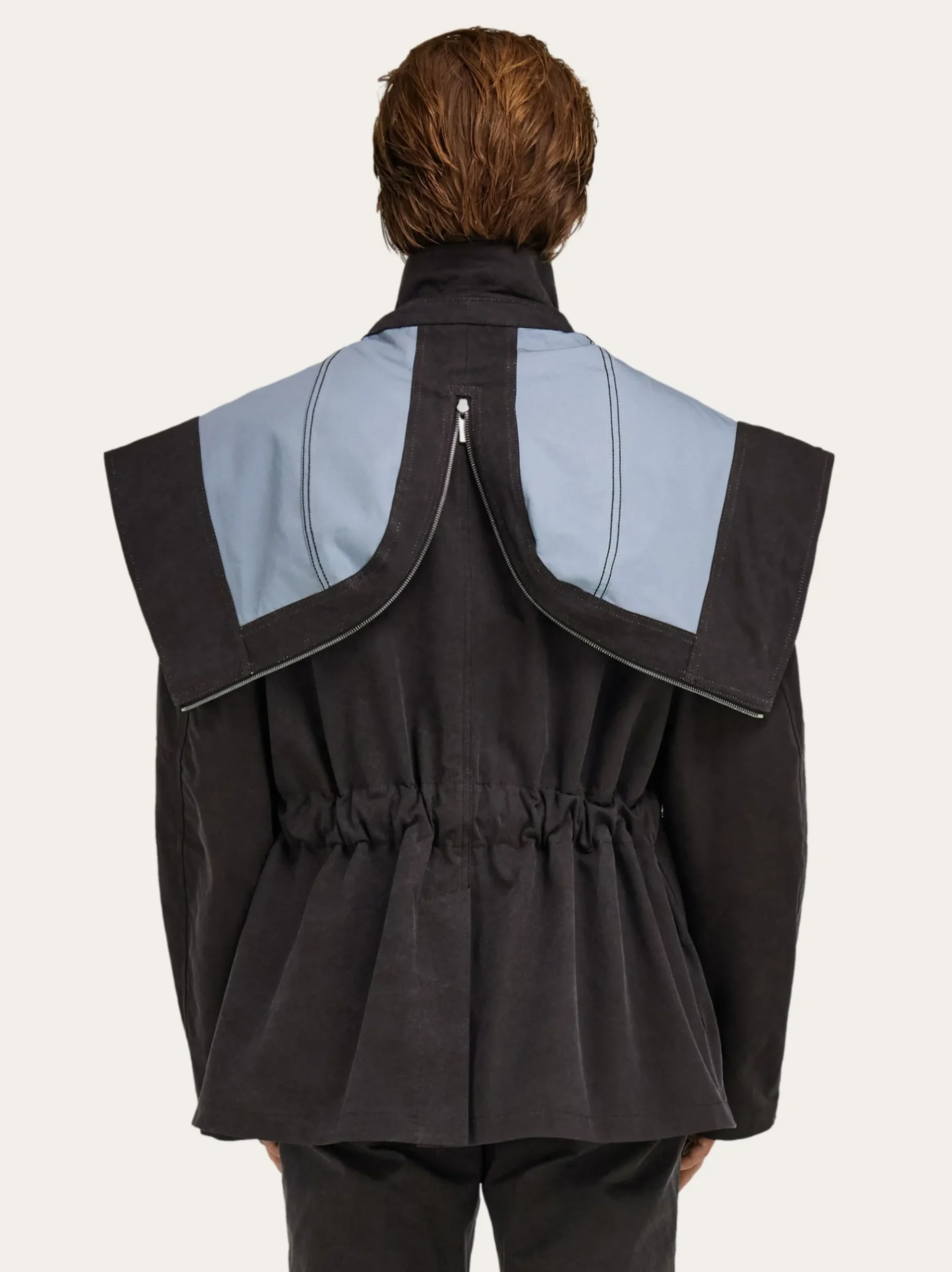 Cropped parka with hood - Men