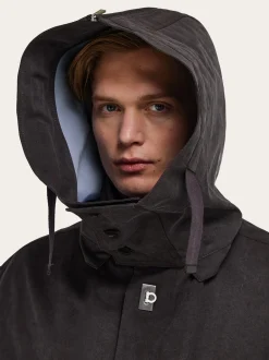 Cropped parka with hood - Men