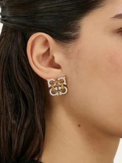 Crystal embellished four Gancini earrings - Women