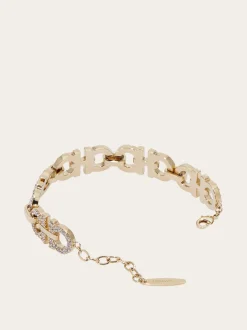 Crystal embellished Gancini bracelet - Women