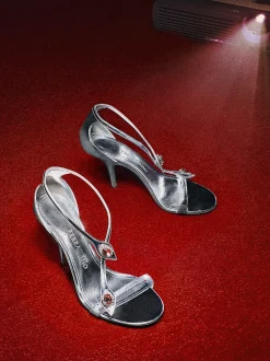 Crystal embellished sandal - Women