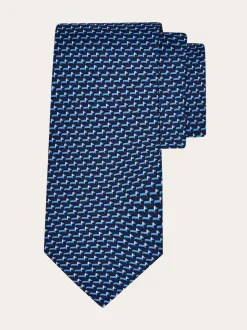 Dachshund print silk tie - Men