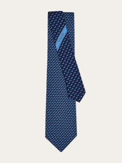 Dachshund print silk tie - Men