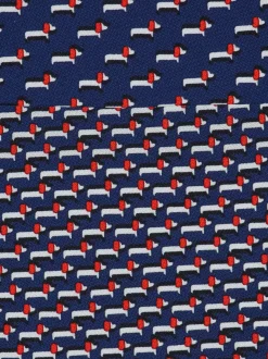Dachshund print silk tie - Men