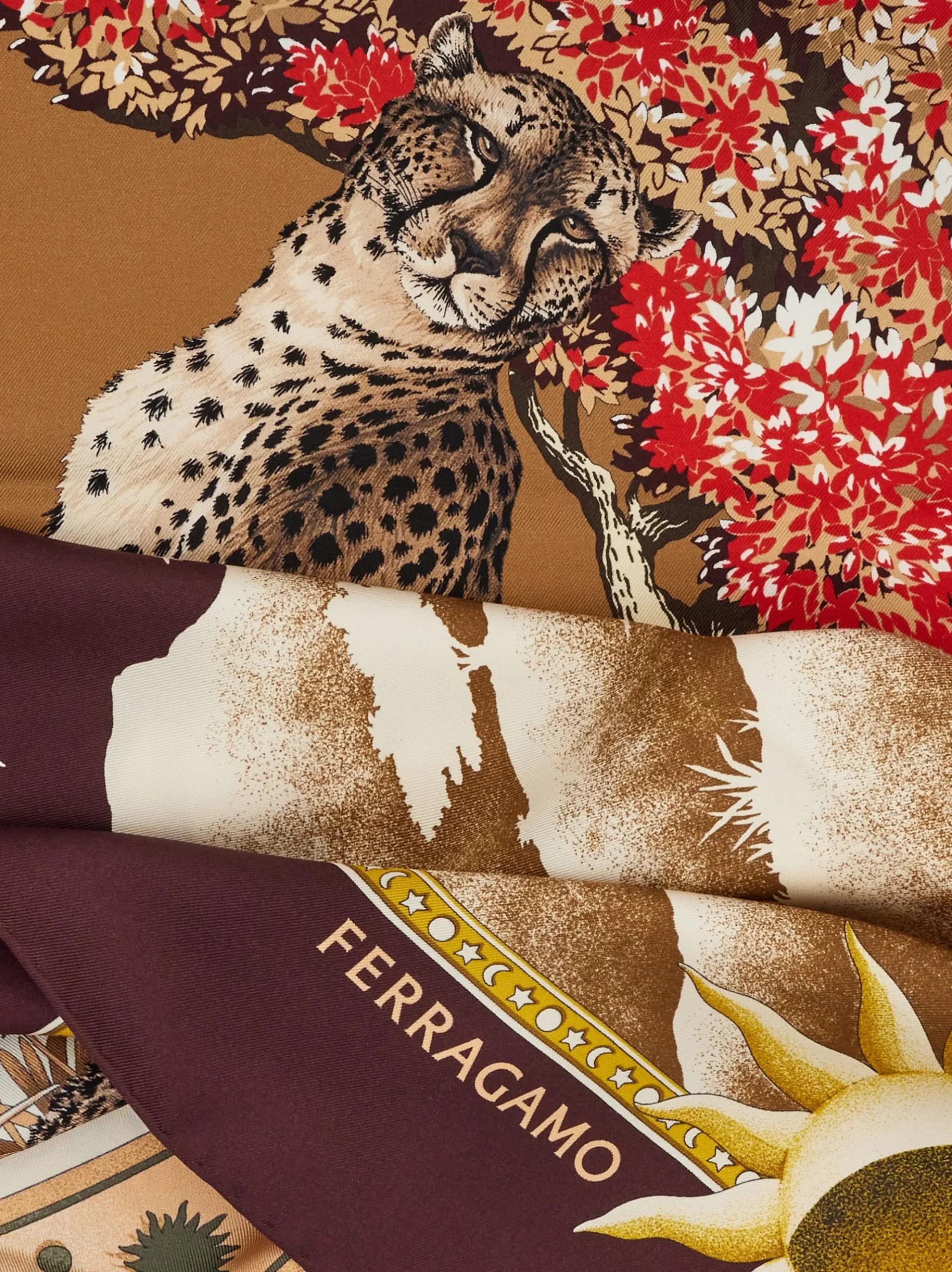 Day & Night print silk scarf - Women