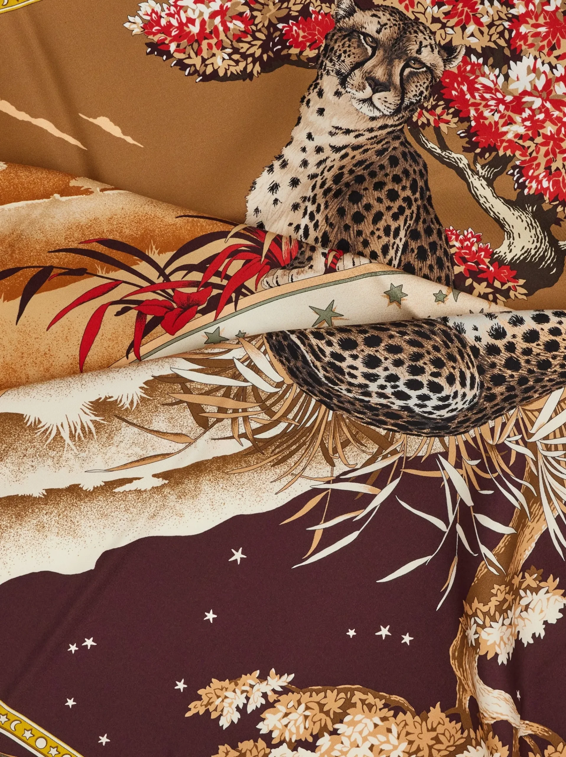 Day & Night print silk scarf - Women