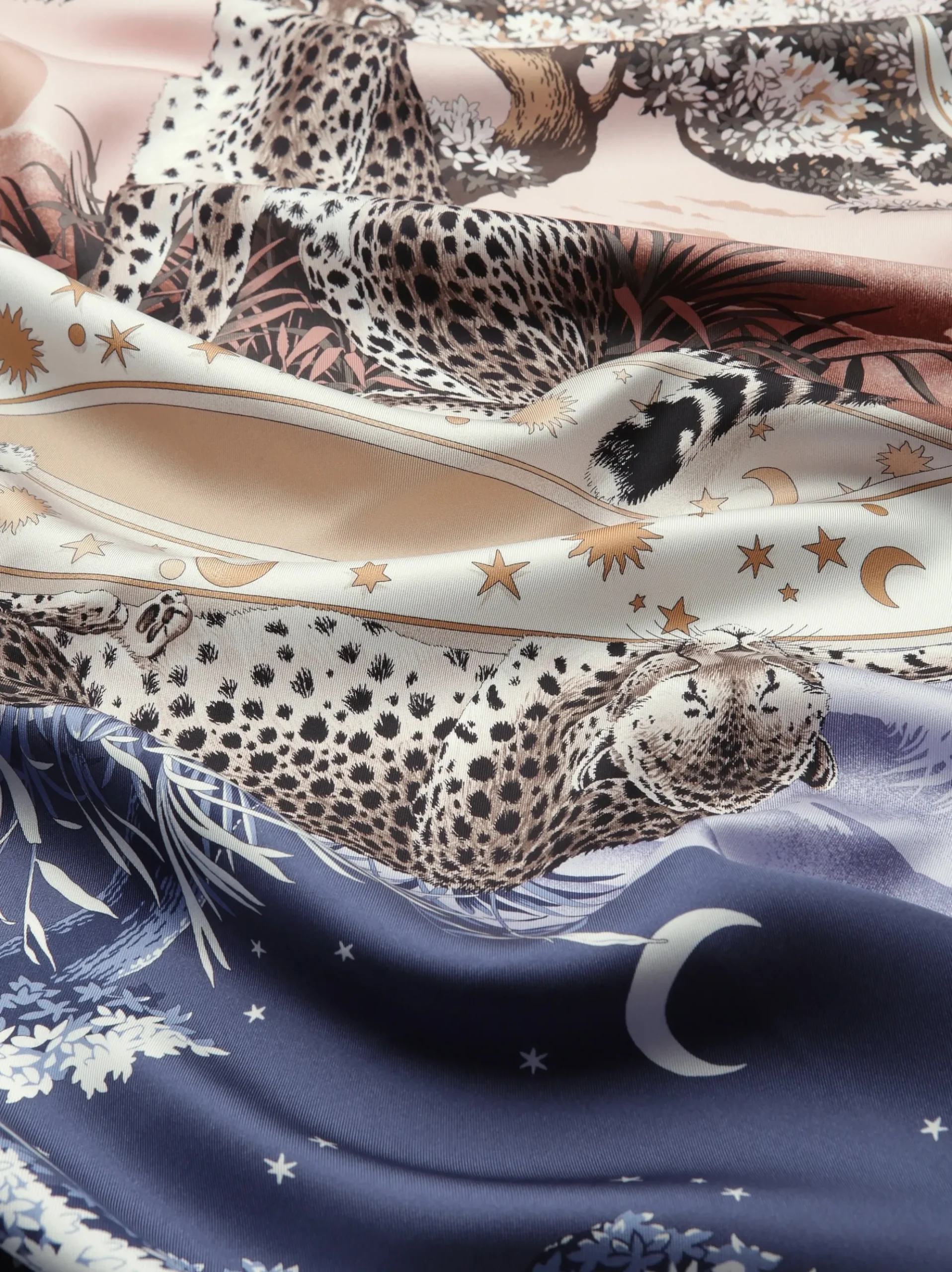 Day & Night print silk scarf - Women